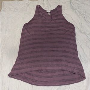 Purple striped tank top/tunic